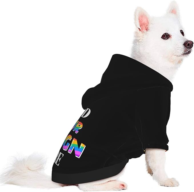 Dog Hoodie Design Your Own Personalized Pet Hoodies Small Pets Wear Shirt Customized Dog Clothes Custom Hooded Sweatshirt Pullover Text Image Dogs Puppy Cat and Kitten, Black, XL,