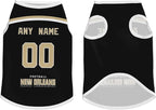 New Orleans Custom Pet Jersey Dog Clothes Jersey Various Sizes Customized Any Name & Number for Small & Middle and Big Dogs