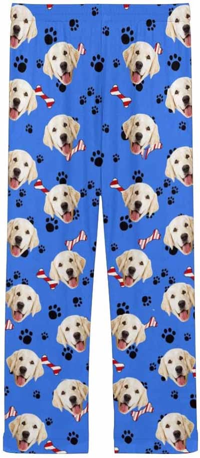 Custom Face Pajamas Pants Personalized Nightwear Bottoms for Women XS-XXL