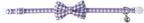 AIITLE Breakaway Cat Collar with Cute Bow Tie and Bell, Detachable Adjustable Safety Collars for Girl Cats and Boy Cats, Kittens, Puppy, Soft Stylish Plaid Patterns Cat Collars,Purple