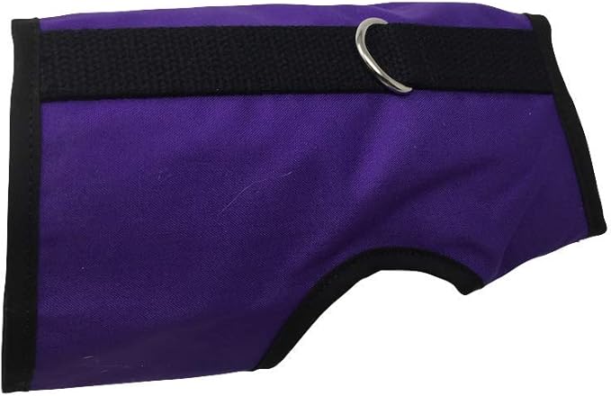 Kitty Holster Cat Harness – Secure Cat Harness for Walking, Soft Cotton Cat Accessories, Comfortable Fit, Strong Hook-and-Loop Closure, Made in USA – Purple, M/L