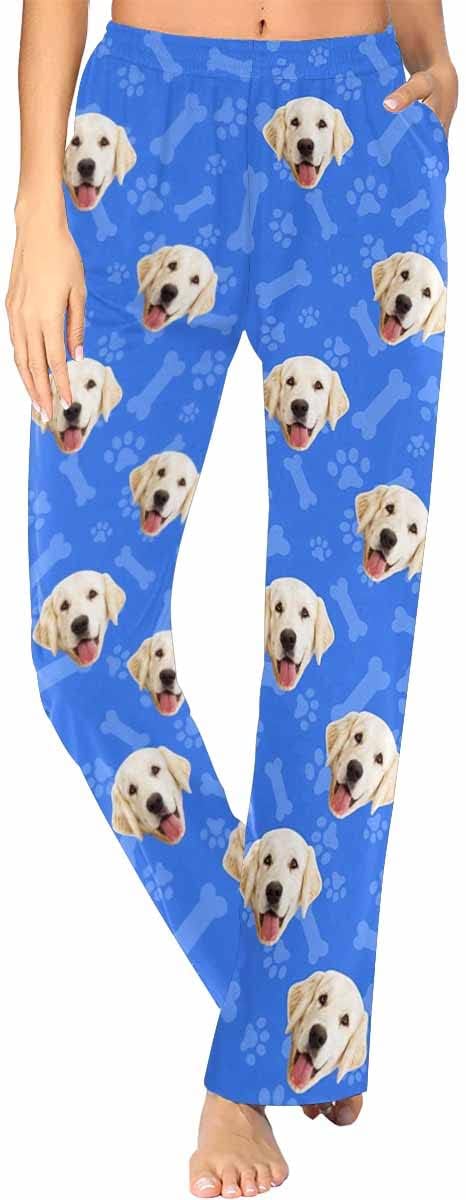 Custom Face Pajamas Pants Personalized Sleepwear Bottoms for Women XS-XXL