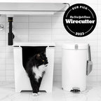 Modkat Flip Litter Box – Front-Entry Design with Integrated Liner System (White)