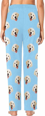 Custom Face Pajamas Pants Personalized Sleepwear Bottoms for Women XS-XXL