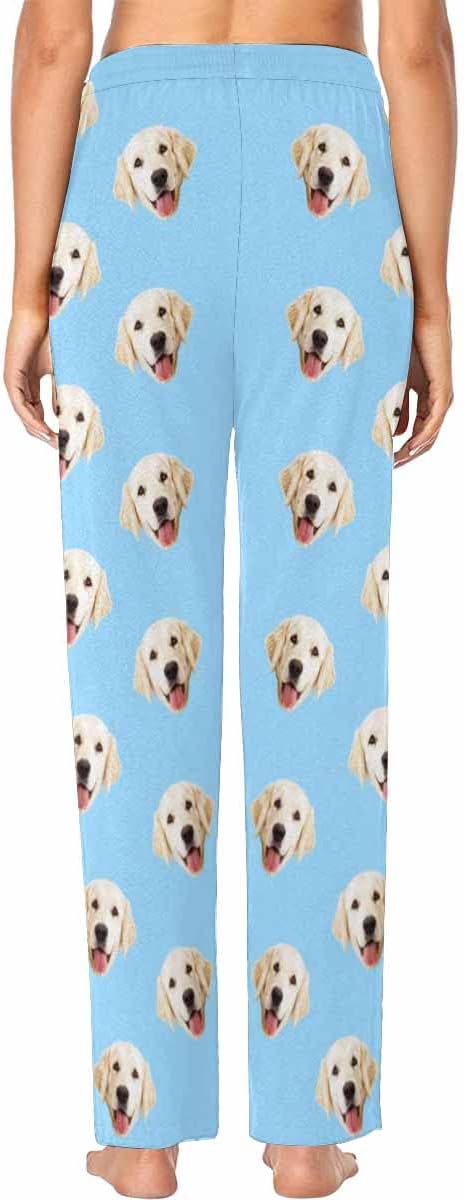 Custom Face Pajamas Pants Personalized Sleepwear Bottoms for Women XS-XXL