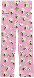 Custom Face Pajamas Pants Personalized Sleepwear Bottoms for Women XS-XXL