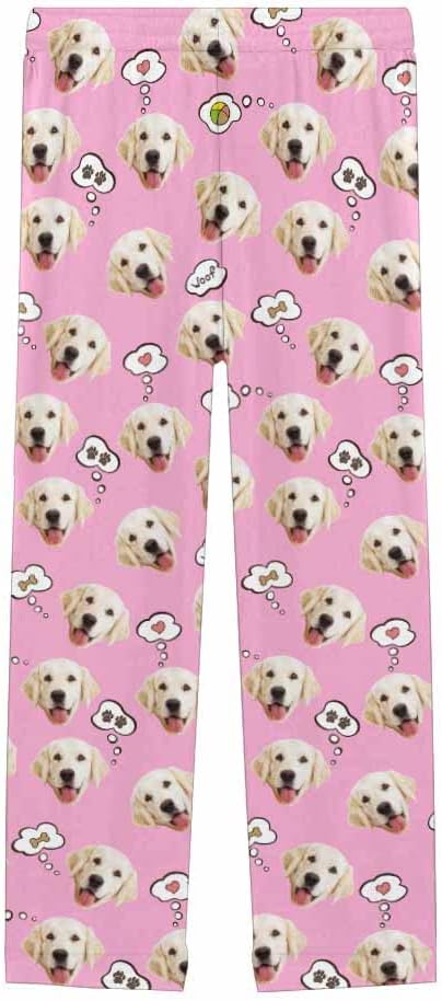 Custom Face Pajamas Pants Personalized Sleepwear Bottoms for Women XS-XXL
