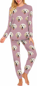 MyPupSocks Custom Face Pajamas Sets for Women, Personalized Photo Sleepwear XS-XXL