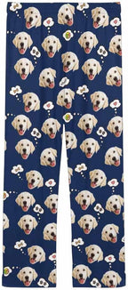 Custom Face Pajamas Pants Personalized Sleepwear Bottoms for Women XS-XXL