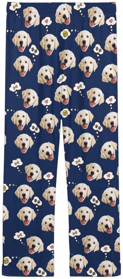Custom Face Pajamas Pants Personalized Sleepwear Bottoms for Women XS-XXL