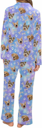 Artsadd Personalized Pajamas with Faces for Women Men Custom Christmas Pajamas Gifts for Family Couple, Funny Photo Pjs