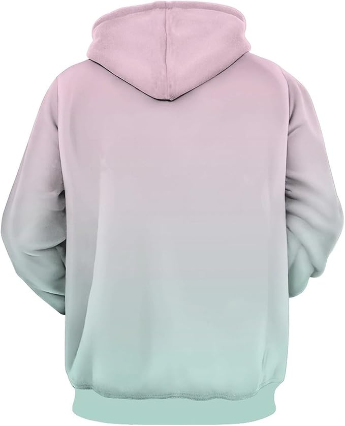 Artsadd Custom Face Unisex athletic Pockets Sweatshirt Loose Hoodie Custom Christmas Long Sleeve Sweatshirt Hooded Pullover