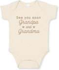COUPLEHOODIES Personalized Baby Onesie Bodysuit – Custom Embroidery Gift for Pregnancy Reveal Baby Shower or First Grandchild