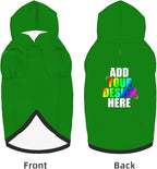 Custom Dog Hoodie with Text Photo, Personalized Pet Clothes Sweatshirt for Small/Medium/Large Dogs, Cats,S, Gray