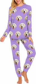 MyPupSocks Custom Face Pajamas Sets for Women, Personalized Photo Sleepwear XS-XXL