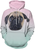 Artsadd Custom Face Unisex athletic Pockets Sweatshirt Loose Hoodie Custom Christmas Long Sleeve Sweatshirt Hooded Pullover