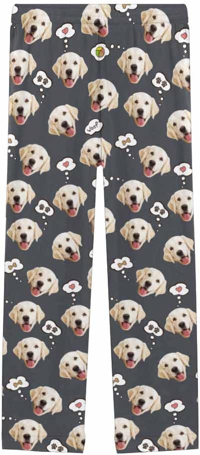 Custom Face Pajamas Pants Personalized Sleepwear Bottoms for Women XS-XXL