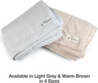 PetFusion Premium Cat and Dog Cooling Blanket, Lightweight Pet Blanket | Machine Washable | Multiple Sizes: for Pets Small to Extra-Large | Multiple Colors: Grey and Brown