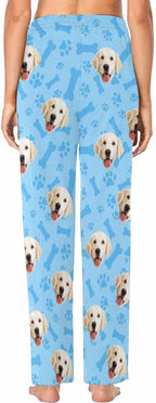 Custom Face Pajamas Pants Personalized Sleepwear Bottoms for Women XS-XXL