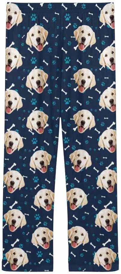 Custom Face Pajamas Pants Personalized Sleepwear Bottoms for Women XS-XXL