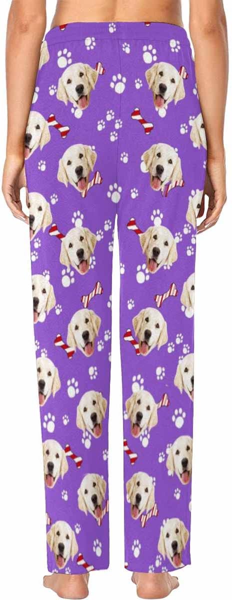 Custom Face Pajamas Pants Personalized Nightwear Bottoms for Women XS-XXL