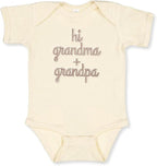 COUPLEHOODIES Personalized Baby Onesie Bodysuit – Custom Embroidery Gift for Pregnancy Reveal Baby Shower or First Grandchild