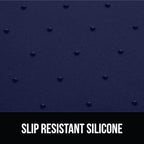 GORILLA GRIP 100% Waterproof Raised Edge BPA Free Silicone Pet Feeding Mat, Dog Cat Food Mats Contain Spills Protects Floors, Placemats for Cats and Dogs Water Bowl, Pets Accessories 16x10, Navy