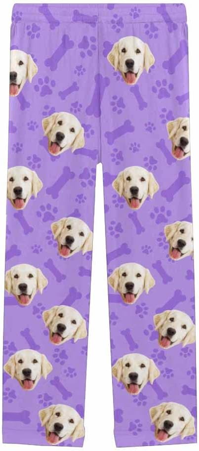 Custom Face Pajamas Pants Personalized Sleepwear Bottoms for Women XS-XXL