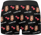 M YESCUSTOM Custom Faces Funny Short Briefs Gift for Husband Underwear