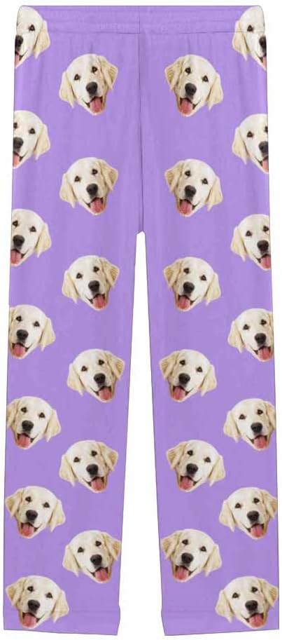 Custom Face Pajamas Pants Personalized Sleepwear Bottoms for Women XS-XXL