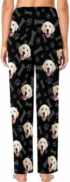 Custom Face Pajamas Pants Personalized Sleepwear Bottoms for Women XS-XXL
