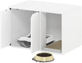 Furinno Peli Litter Box Enclosure, Small, Solid White
