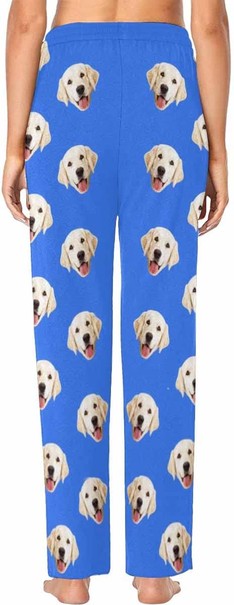 Custom Face Pajamas Pants Personalized Sleepwear Bottoms for Women XS-XXL