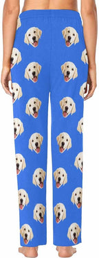 Custom Face Pajamas Pants Personalized Sleepwear Bottoms for Women XS-XXL