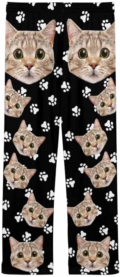 FunStudio Personalized Pajama Pants for Women Custom Photo Face Printed Pajama Bottoms with Pockets