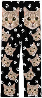 FunStudio Personalized Pajama Pants for Women Custom Photo Face Printed Pajama Bottoms with Pockets