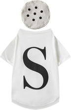 Salt and Pepper Dog Costume Halloween Pet Dog Cosplay Salt & Pepper Theme Costume (White, X-Large)