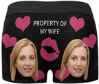 M YESCUSTOM Custom Faces Funny Short Briefs Gift for Husband Underwear