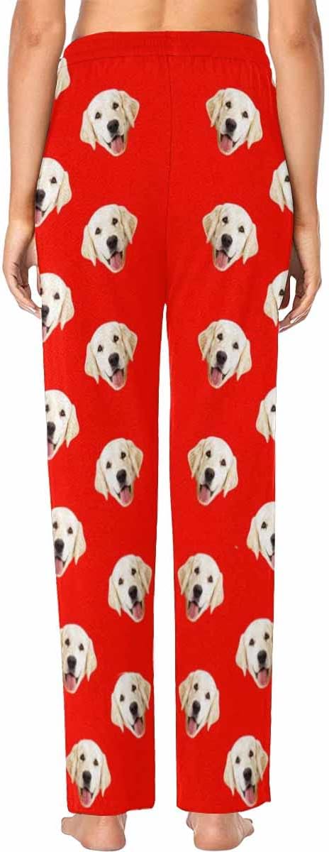 Custom Face Pajamas Pants Personalized Sleepwear Bottoms for Women XS-XXL