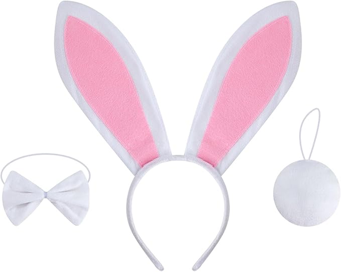 Lionheart glory 3 Pack Easter Day Dog Headband Bunny Rabbit Ear Dogs Headwear Pet Easter Bow Cute Costume Accessories for Small Medium Large Dogs