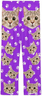 FunStudio Personalized Pajama Pants for Women Custom Photo Face Printed Pajama Bottoms with Pockets