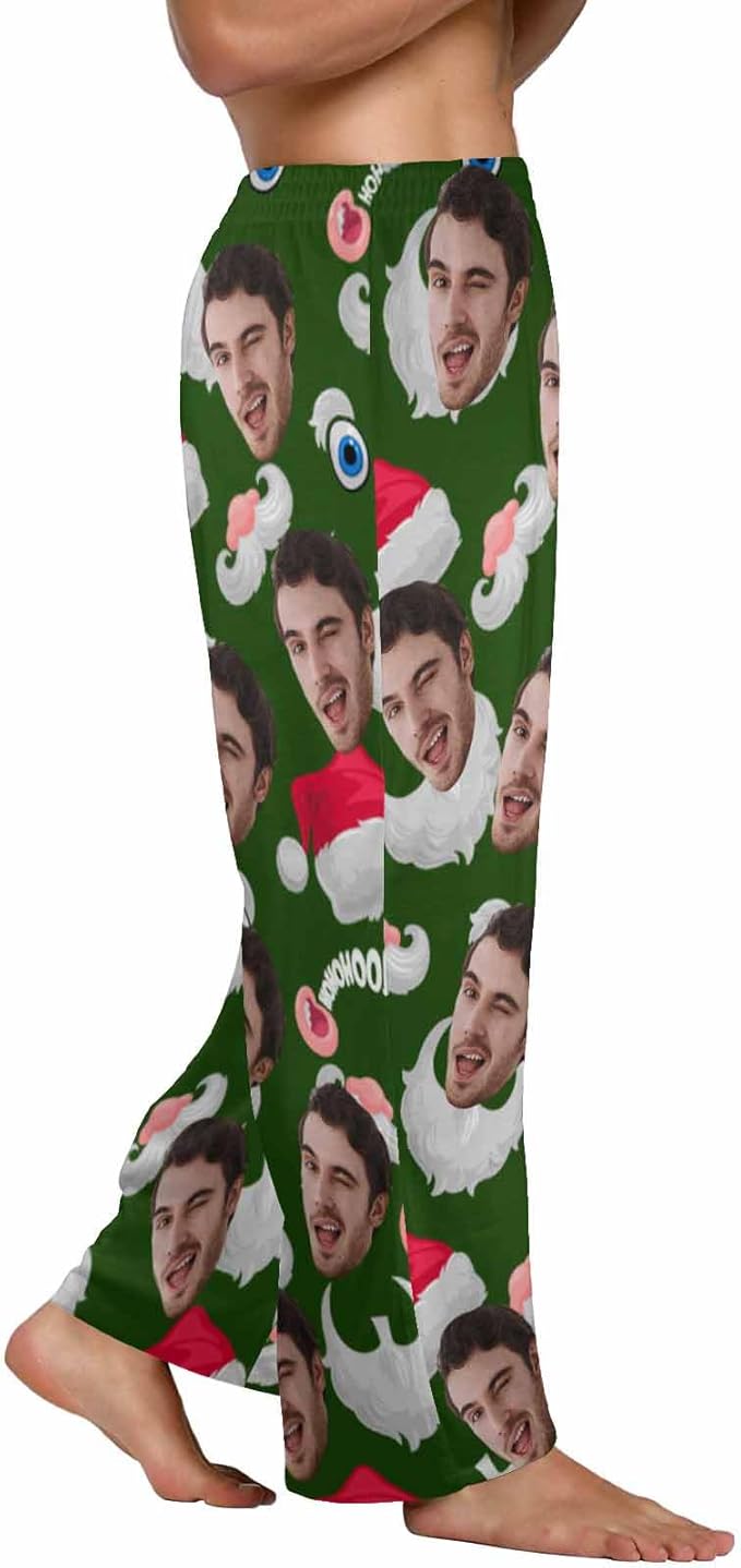 Custom Pajama Pants for Men, Personalized PJ Pants with Photos, Custom Mens Pajama Shorts, Gifts for Dad Husband