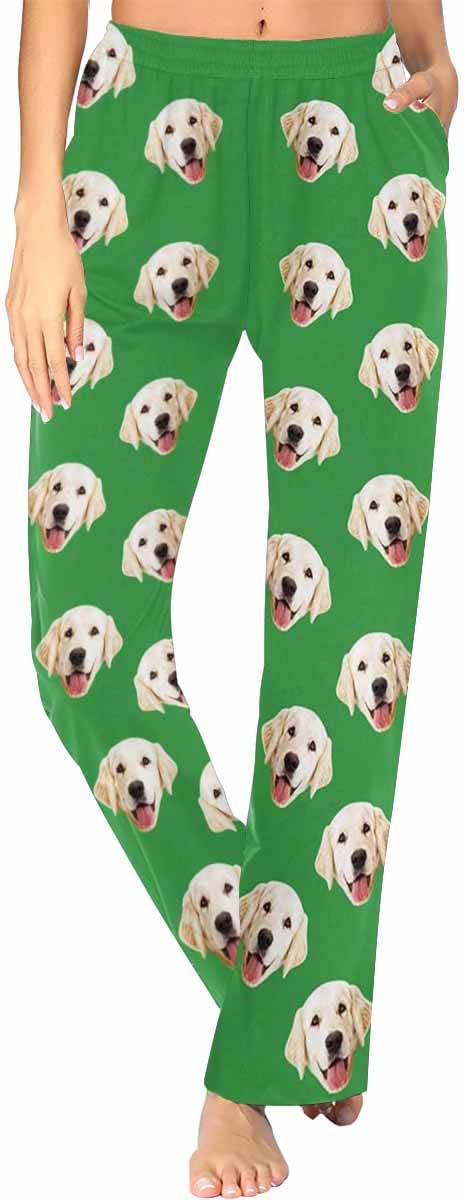 Custom Face Pajamas Pants Personalized Sleepwear Bottoms for Women XS-XXL