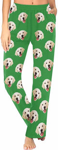 Custom Face Pajamas Pants Personalized Sleepwear Bottoms for Women XS-XXL