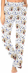 Custom Face Pajamas Pants Personalized Sleepwear Bottoms for Women XS-XXL
