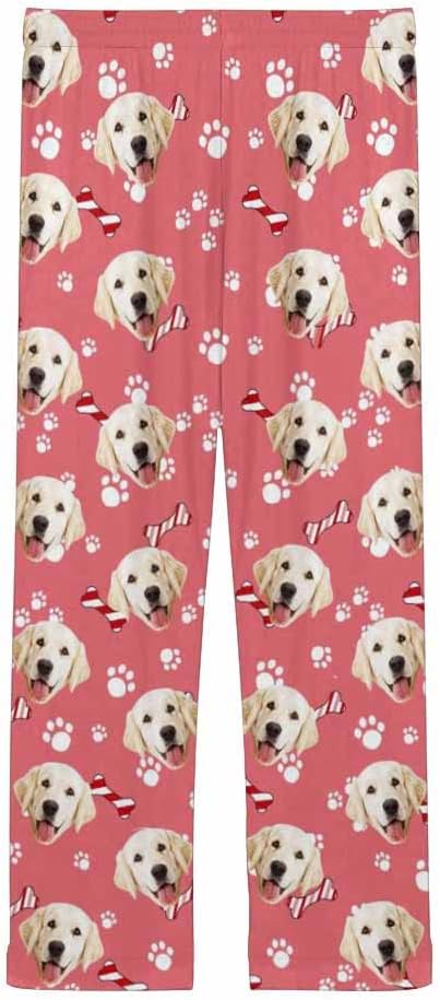 Custom Face Pajamas Pants Personalized Nightwear Bottoms for Women XS-XXL