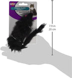 SPOT Shaggy Plush Ferret - Interactive Rattle and Catnip Fuzzy Toy for Indoor Cats and Kittens, Large Size Perfect for Pouncing, Chasing, Hunting, 11 Inches (Pack of 2)