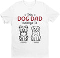 Personalized Family Shirt Gift for Dog Cat Dad Mom Pet Lovers on Fathers Mothers Day Birthday Unisex Tee Gift for Men Women
