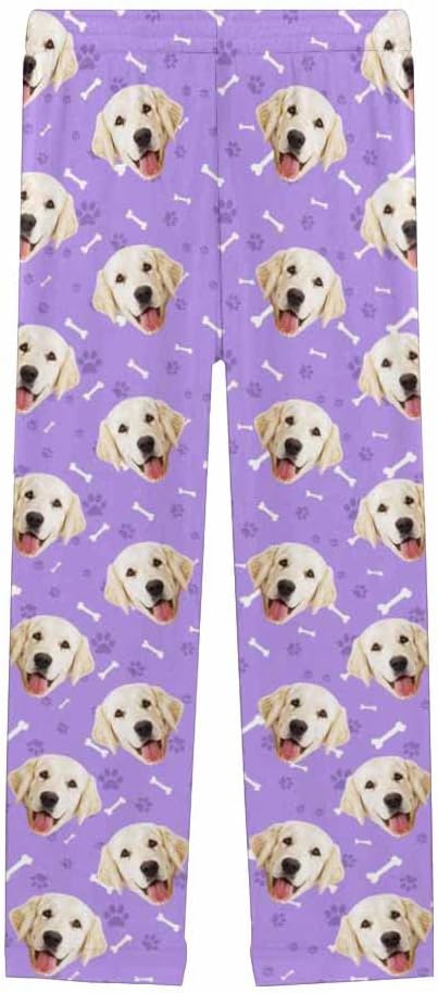 Custom Face Pajamas Pants Personalized Sleepwear Bottoms for Women XS-XXL