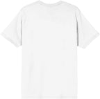 The Cat in The Hat Cat & Stars Adult White Crew Neck Short Sleeve T-Shirt